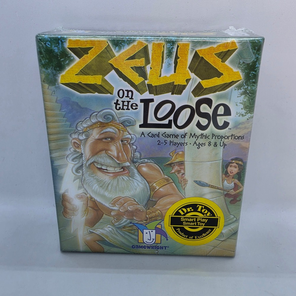 Gamewright Zeus on the Loose Card Game Mythic Proportions New Sealed 2006